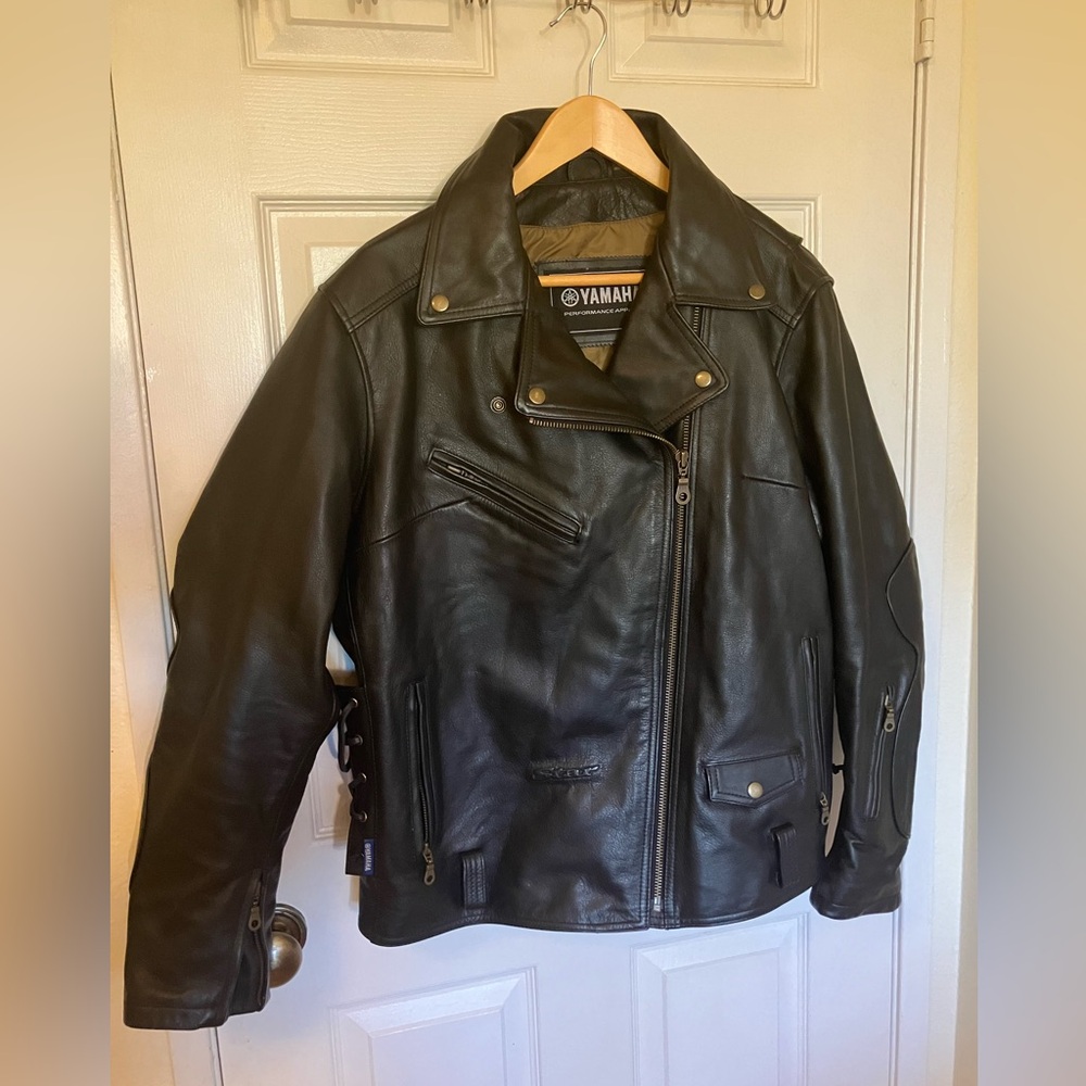 Yamaha riding genuine leather jacket